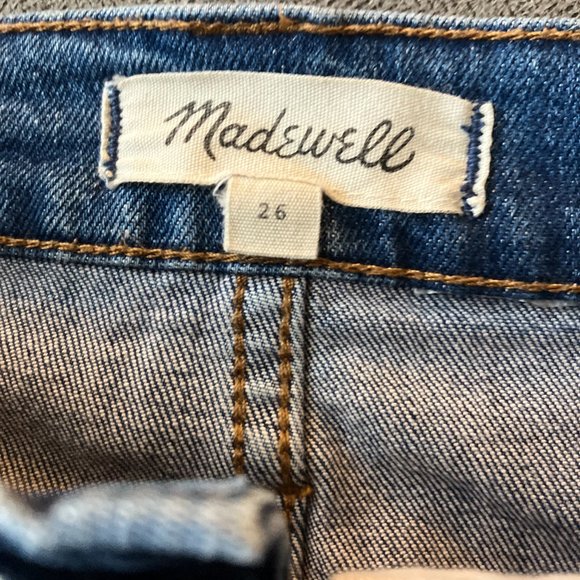 Madewell Denim Button Front Mini Skirt - 26 waist - Picture 5 of 7